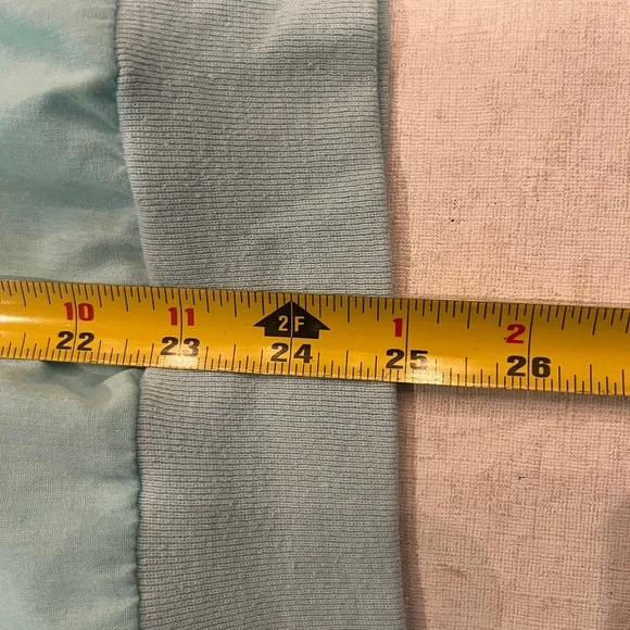 Vintage painted Floral Mint Green walking style pants Set. So granny! - Picture 9 of 12